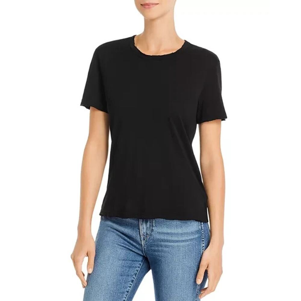 Cotton Citizen Distressed Crewneck Tee Black Size Xs 0719